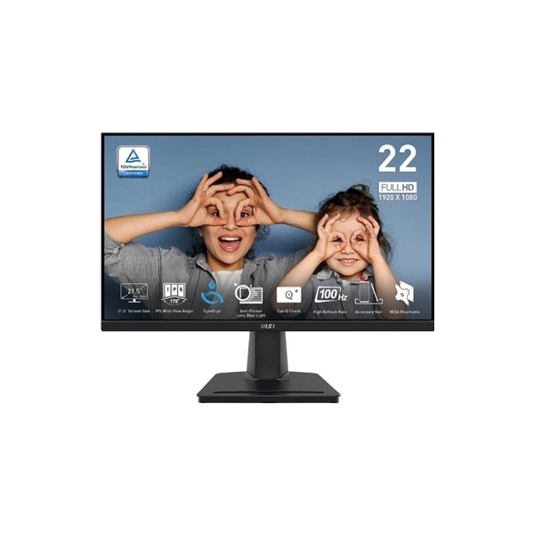 Msi pro mp225 e12vl monitor 22" fhd 120hz vga hdmi