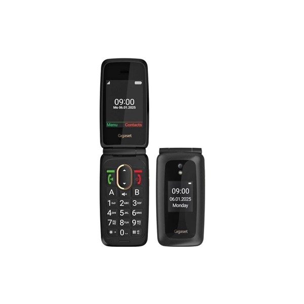Gigaset móvil senior gl795 4g 2.31" negro + base